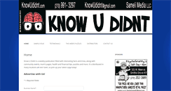 Desktop Screenshot of knowudidnt.com
